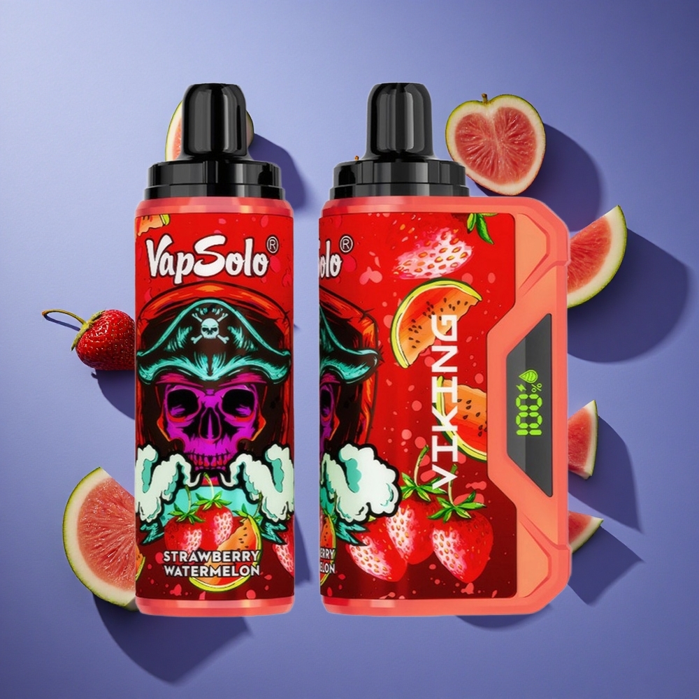 Fragola Anguria VapSolo VIKING 12000 Puffs Display Elettrico Italia vape