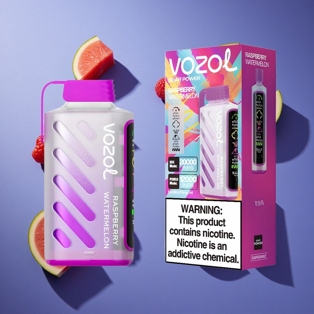 Lampone Anguria VOZOL Gear Power 20000 Puffs Display Schermo Intero Italia vape