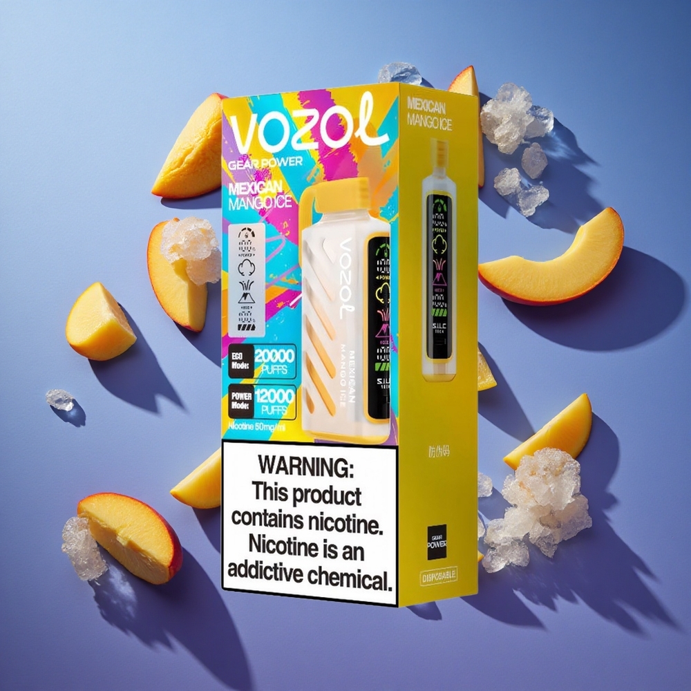 Mango Ghiaccio Messicano VOZOL Gear Power 20000 Puffs con Display a Schermo Intero Italia vape
