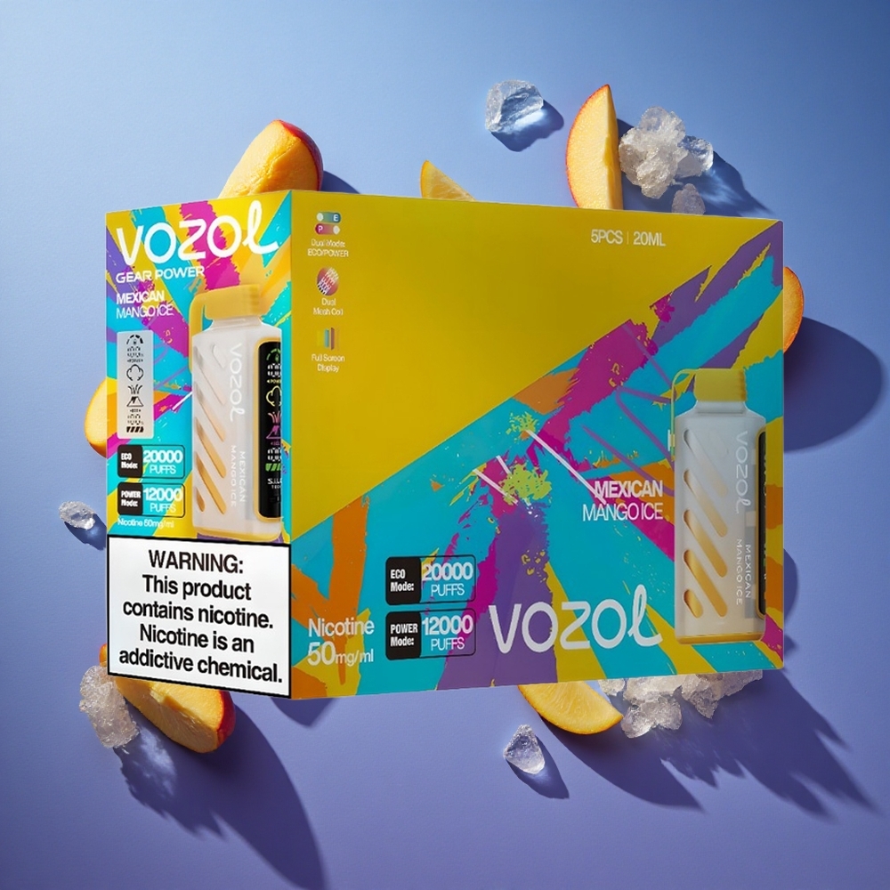 Mango Ghiaccio Messicano VOZOL Gear Power 20000 Puffs con Display a Schermo Intero Italia vape
