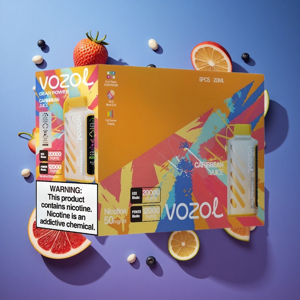 Succo dei Caraibi VOZOL Gear Power 20000 Puffs Schermo Intero Italia vape