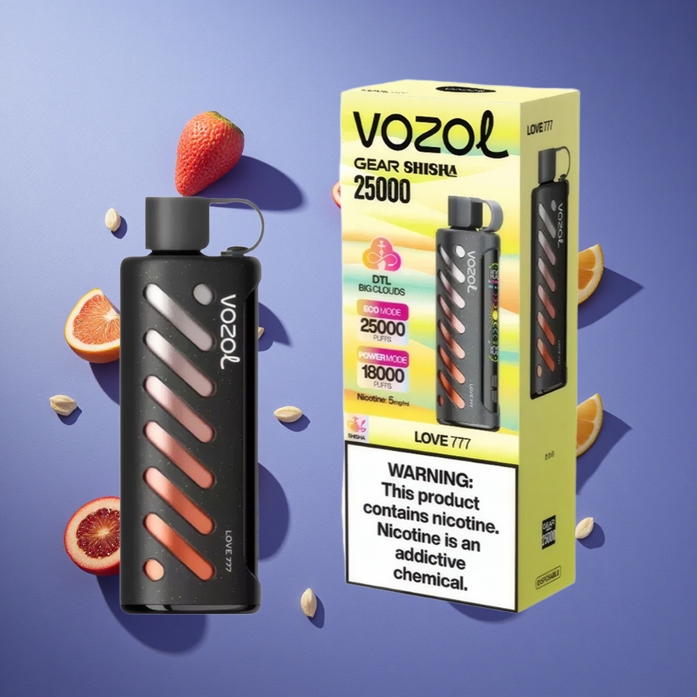 Amore 777 VOZOL Gear Shisha 25000 Puffs Dual Mesh Italia vape