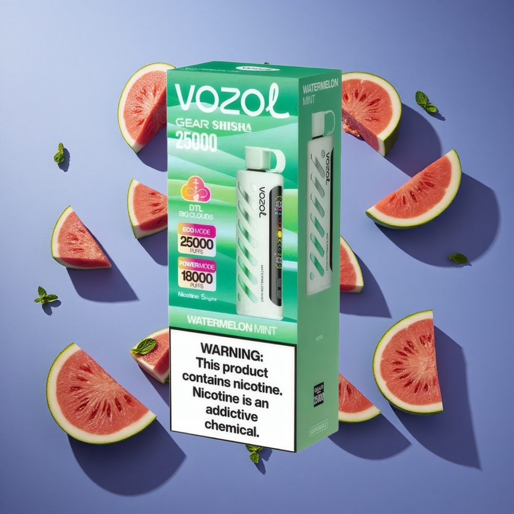 Anguria Menta VOZOL Gear Shisha 25000 Puffs Dual Mesh Italia vape