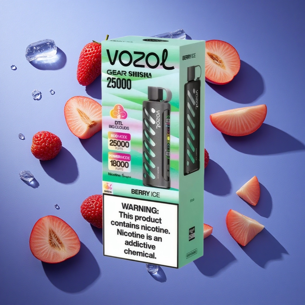 Bacca Ghiacciata VOZOL Gear Shisha 25000 Puffs Doppia Mesh Italia vape
