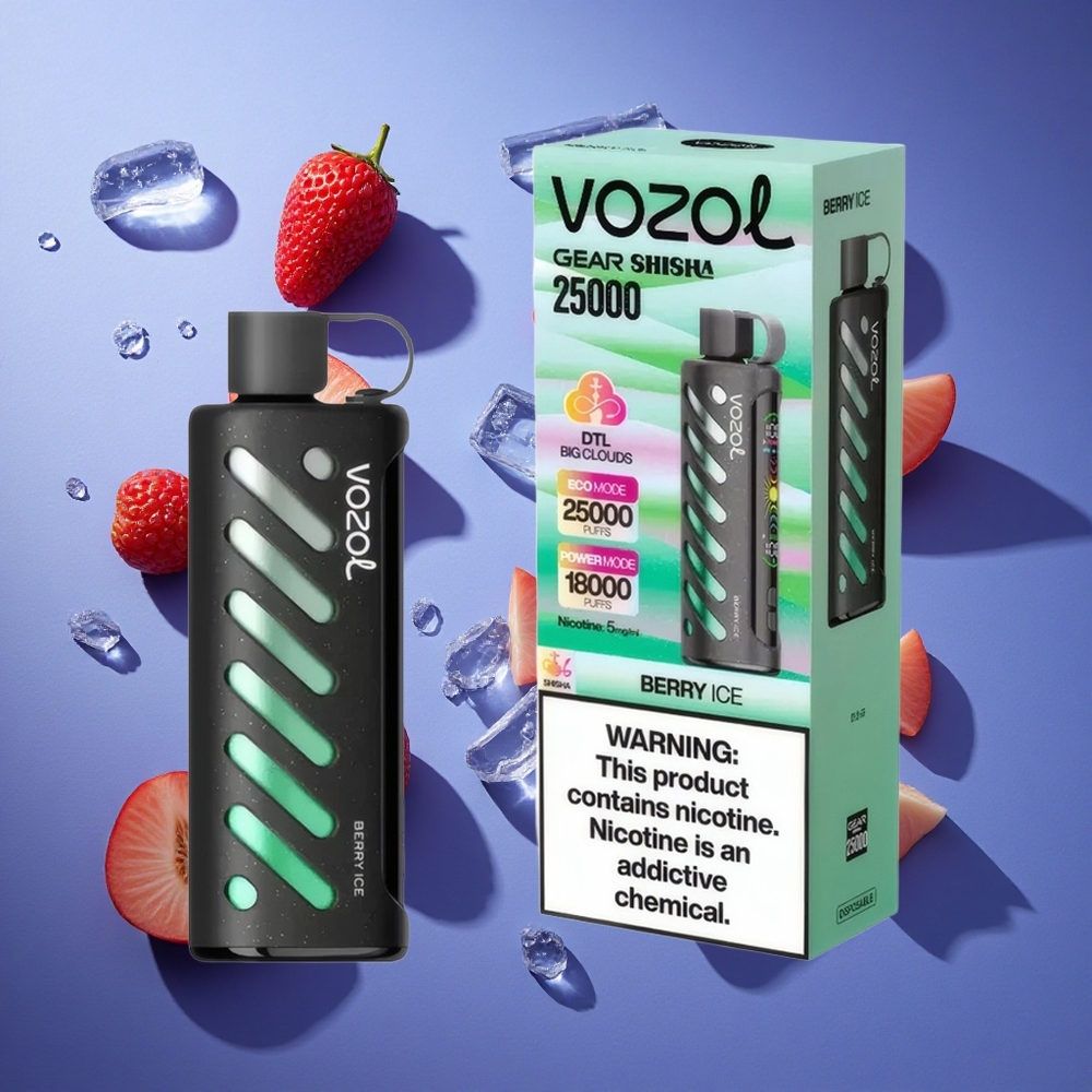 Bacca Ghiacciata VOZOL Gear Shisha 25000 Puffs Doppia Mesh Italia vape