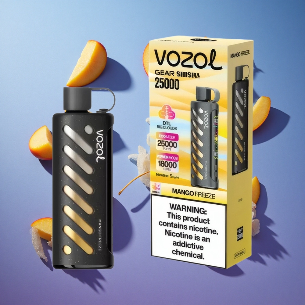 Mango Congelato VOZOL Gear Shisha 25000 Puffs Dual Mesh Italia vape
