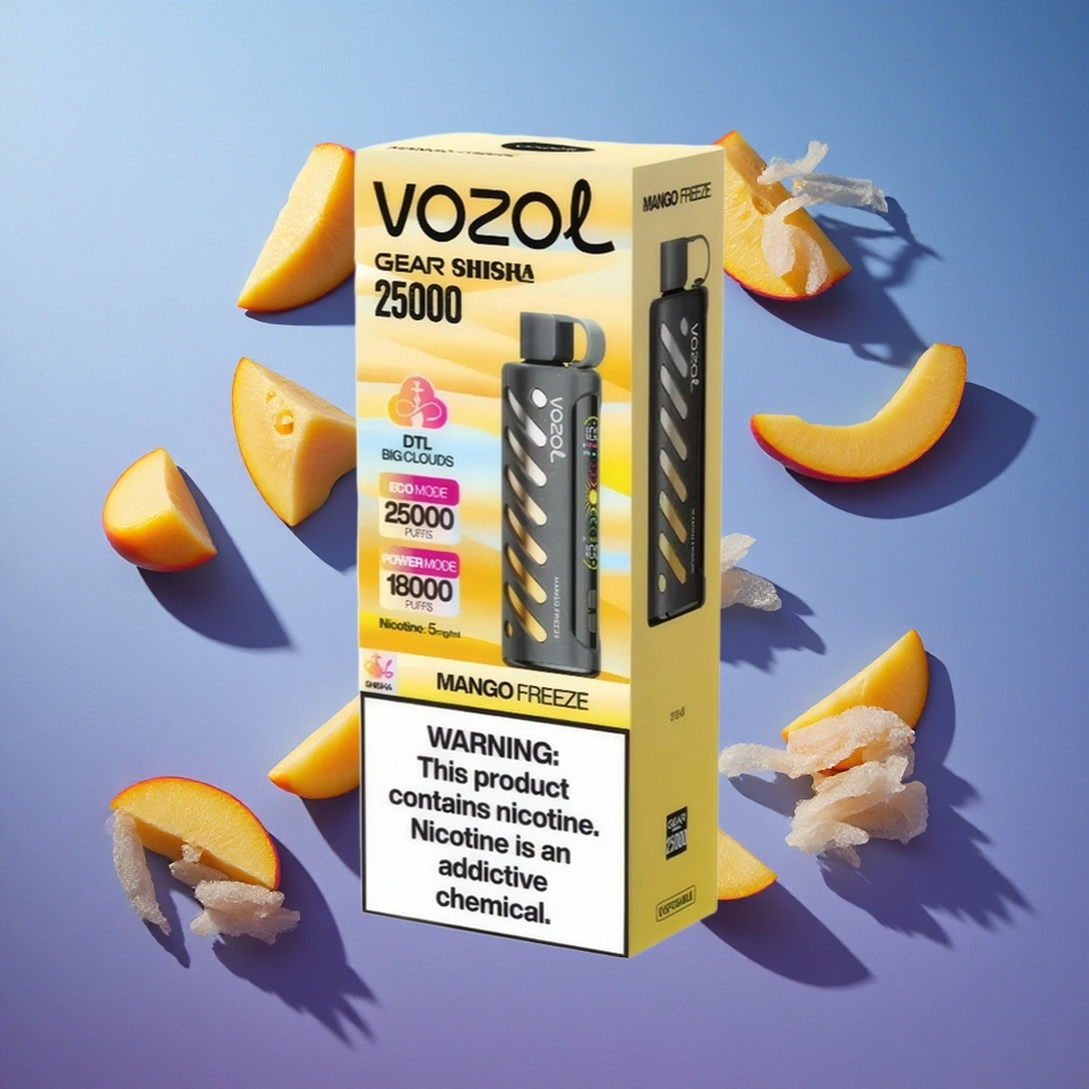 Mango Congelato VOZOL Gear Shisha 25000 Puffs Dual Mesh Italia vape
