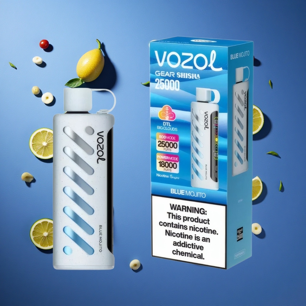 Mojito Blu VOZOL Gear Shisha 25000 Puffs Modalità Doppia Italia vape
