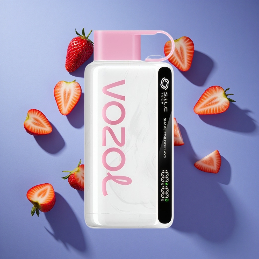 Fragola Gelato VOZOL STAR 9000/12000 9000/1200 Puffs Ricarica 30% più veloce Italia vape